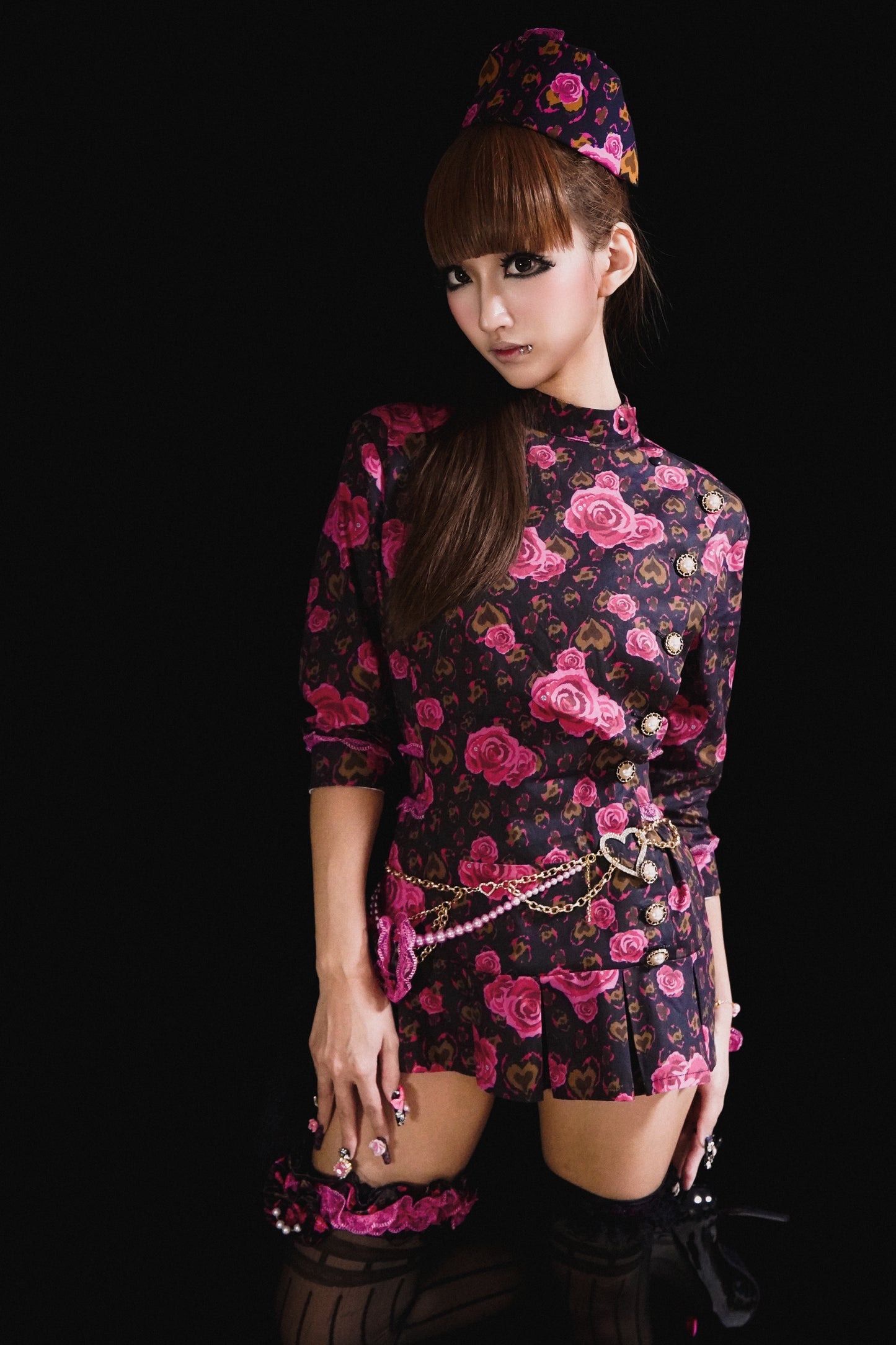 姫Nurse costume -pleats onepiece